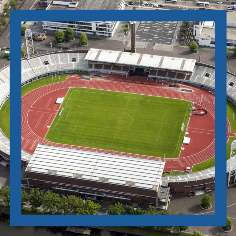 Airshot of stadion in amsterdam